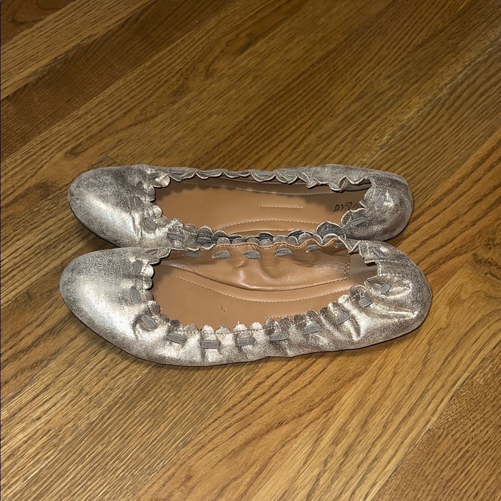 Style & Co Silver Metallic Flats